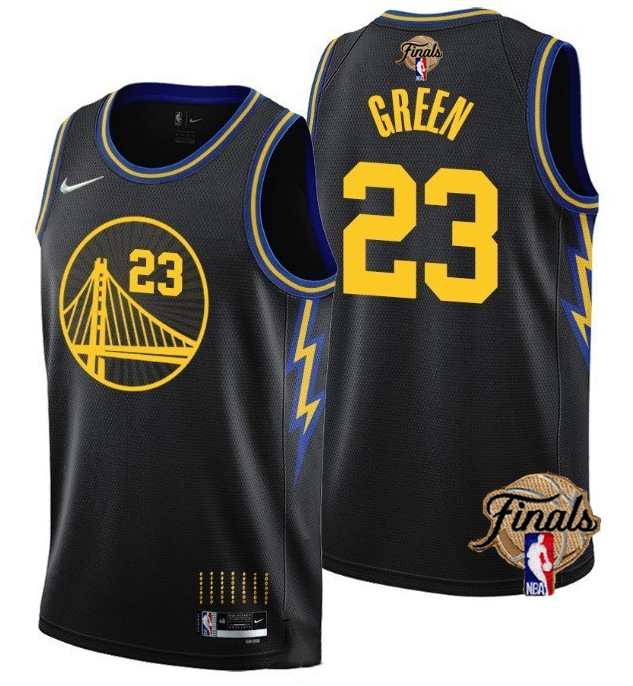 Youth Golden State Warriors #23 Draymond Green 2022 Black NBA Finals Stitched Jersey Youth Golden State Warriors #23 Draymond Green 2022 Black NBA Finals Stitched Jersey